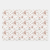 kerstsnowman-omslagpapier inpakpapier vel (Voorkant)