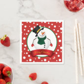 kerstsnowman Paper Napkins Servet (Insitu)
