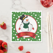 kerstsnowman Paper Napkins Servet (Insitu)