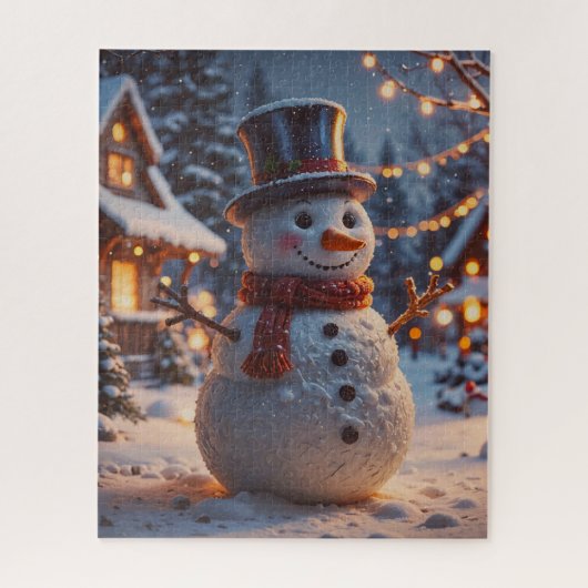 Kerstsnowman Puzzle Legpuzzel (Verticaal)