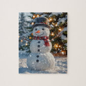 Kerstsnowman Puzzle Legpuzzel (Verticaal)