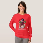 kerstsnowman t-shirt (Voorkant volledig)