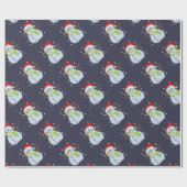 kerstsnowmanpapier cadeaupapier (Vlak)