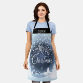 kerstsnowy Fairy Tale Fantasy Forest 20XX Schort (Gedragen)