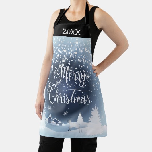 kerstsnowy Fairy Tale Fantasy Forest 20XX Schort (Insitu)