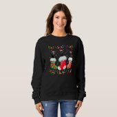 Kerstsockets, Santa Black Lab Labrador Do Trui (Voorkant volledig)