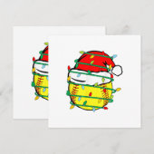 Kerstsoftbal  kaart (Voorkant / Achterkant)