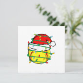 Kerstsoftbal  kaart (Staand voorkant)