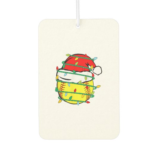 Kerstsoftbal luchtverfrisser (Voorkant)