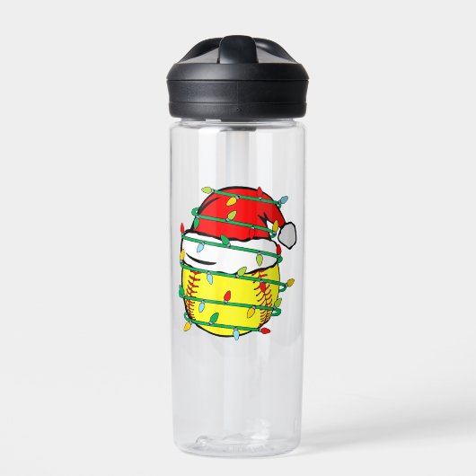 Kerstsoftbal waterfles (Voorkant)