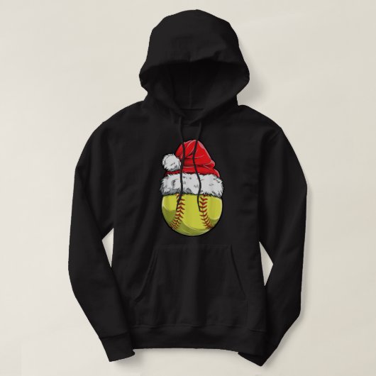 Kerstsoftball Koop kerstkerstbal kerstkerstmis mei Hoodie (Design voorkant)