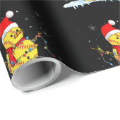 KerstSoftball Snowman Santa Xmas lampjes voor B Cadeaupapier (Rol Hoek)