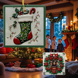 Kerstsok Aanpasbaar Keramisch Ornament