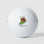 kerstsok golfballen (Voorkant)