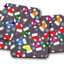 Kerstsok | kerstkurk Onderzetter set