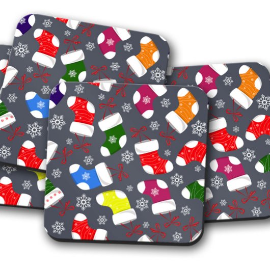 Kerstsok | kerstkurk Onderzetter set