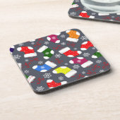 Kerstsok | kerstkurk Onderzetter set (Linkerzijde)