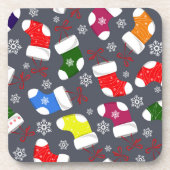 Kerstsok | kerstkurk Onderzetter set (Voorkant)