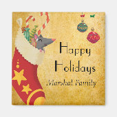 Kerstsok Magneet (Voorkant)