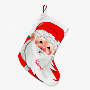 Kerstsok met eigen naam en Kerstman Kleine Kerstsok