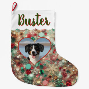 Kerstsok met elke foto, persoon of huisdier
