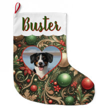 Kerstsok met elke foto, persoon of huisdier