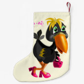Kerstsok met Moderne Vogel Kleine Kerstsok (Achterkant)
