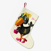 Kerstsok met Moderne Vogel Kleine Kerstsok (Voorkant (Hangend))