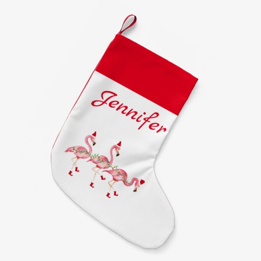 Kerstsok met monogram kleine kerstsok (Voorkant (Hangend))