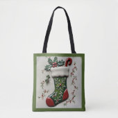 Kerstsok tote bag (Voorkant)