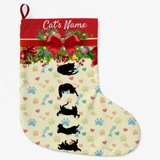 Kerstsok voor katten (Voorkant)