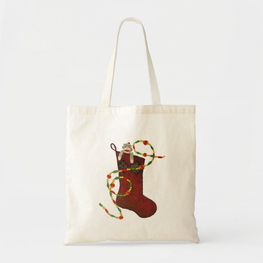 kerstsokaaptas tote bag (Voorkant)