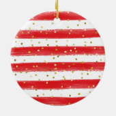 kerstsokensaneel voor baby Girl Keramisch Ornament (Achterkant)