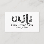 kerstsokje voor aangepaste winkels visitekaartje (Voorkant)