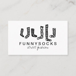 kerstsokje voor aangepaste winkels visitekaartje