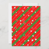 Kerstsokken 1e verjaardagsfeestje kaart (Achterkant)
