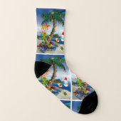 kerstSokken, Beach Bum Santa Sokken (Rechts - buiten)