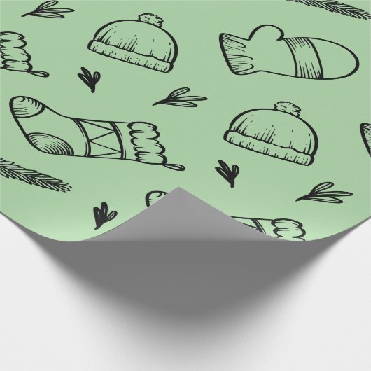 kerstsokken cadeaupapier (Hoek)