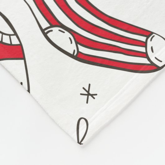 kerstsokken fleece deken (Hoek)