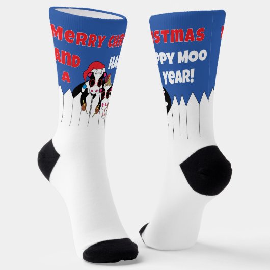 Kerstsokken Gelukkig KOEH Jaar! Sokken (Gebogen)