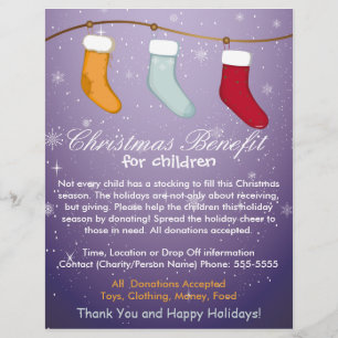 Kerstsokken Goed Doel voor Kinderen Flyer