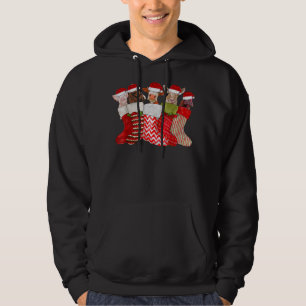 kerstsokken Koe paardenpenkuiken kippen Varkens Hoodie