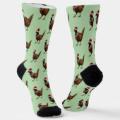 Kerstsokken met fazant - perfecte sokvulling sokken (Gebogen)