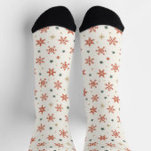 Kerstsokken met sneeuwvlokken sokken (Top)