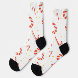 Kerstsokken met suikerstokmotief sokken