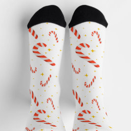 Kerstsokken met suikerstokmotief sokken