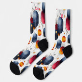 Kerstsokken met warme gradiëntvorm 'Golden Glow' Sokken (Links)