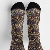 Kerstsokken Navy Swirls Sokken (Top)