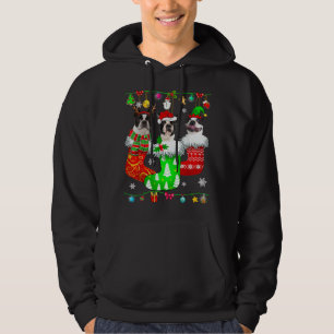Kerstsokken Pajama Boston Terrier Dog Puppy Lo Hoodie