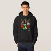 Kerstsokken Pajama Shiba Inu Dog Puppy Lover Hoodie (Voorkant volledig)